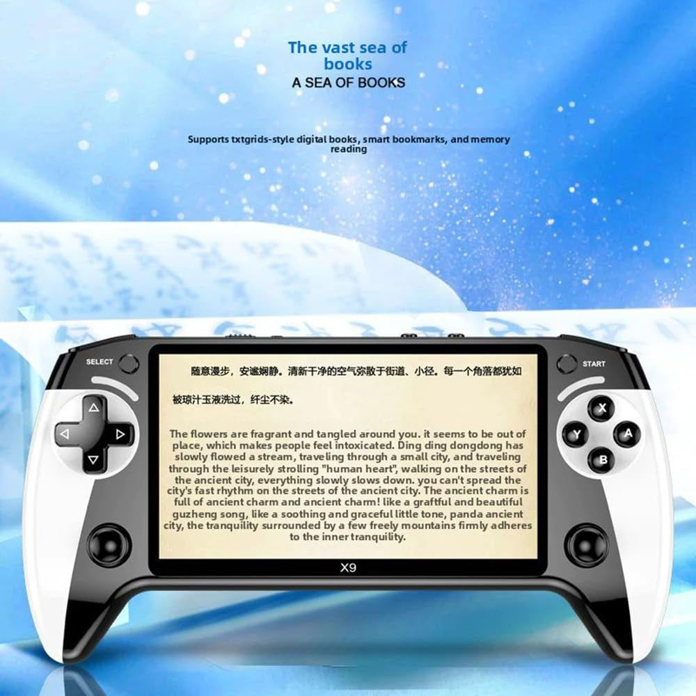 X9 Retro Handheld Game Console-Handheld Game Console with HD 5.5-Inch IPS Screen Classic Video Games Supports TV Connection,10+ Emulators & 5-Hour Battery Life